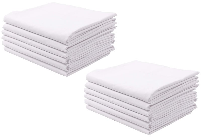 KAF Home Brushed Microfiber Pillow Cases Bulk Pack, Control Allergies and Ensure Sound Sleep, Set of 12, White - Image 2